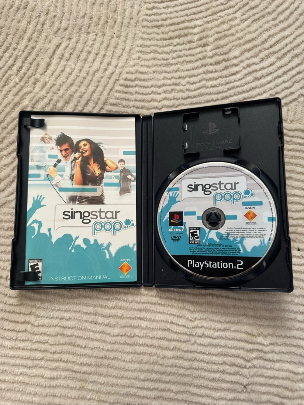 Sony PlayStation 2 SingStar Pop (Teal, Black, White)
